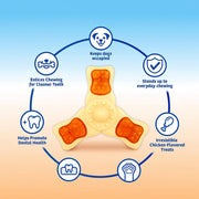 Chicken Flavor Tri-Point Dog Chew Toy – Small