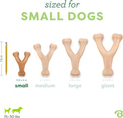 Chicken Flavor Wishbone Dog Chew Toy – Medium