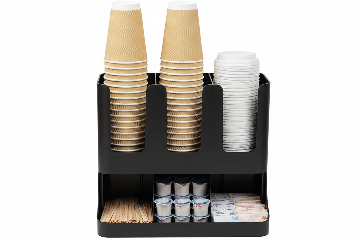 Coffee Bar Condiment Organizer Station