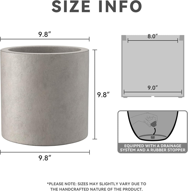 Concrete Cylinder Planter