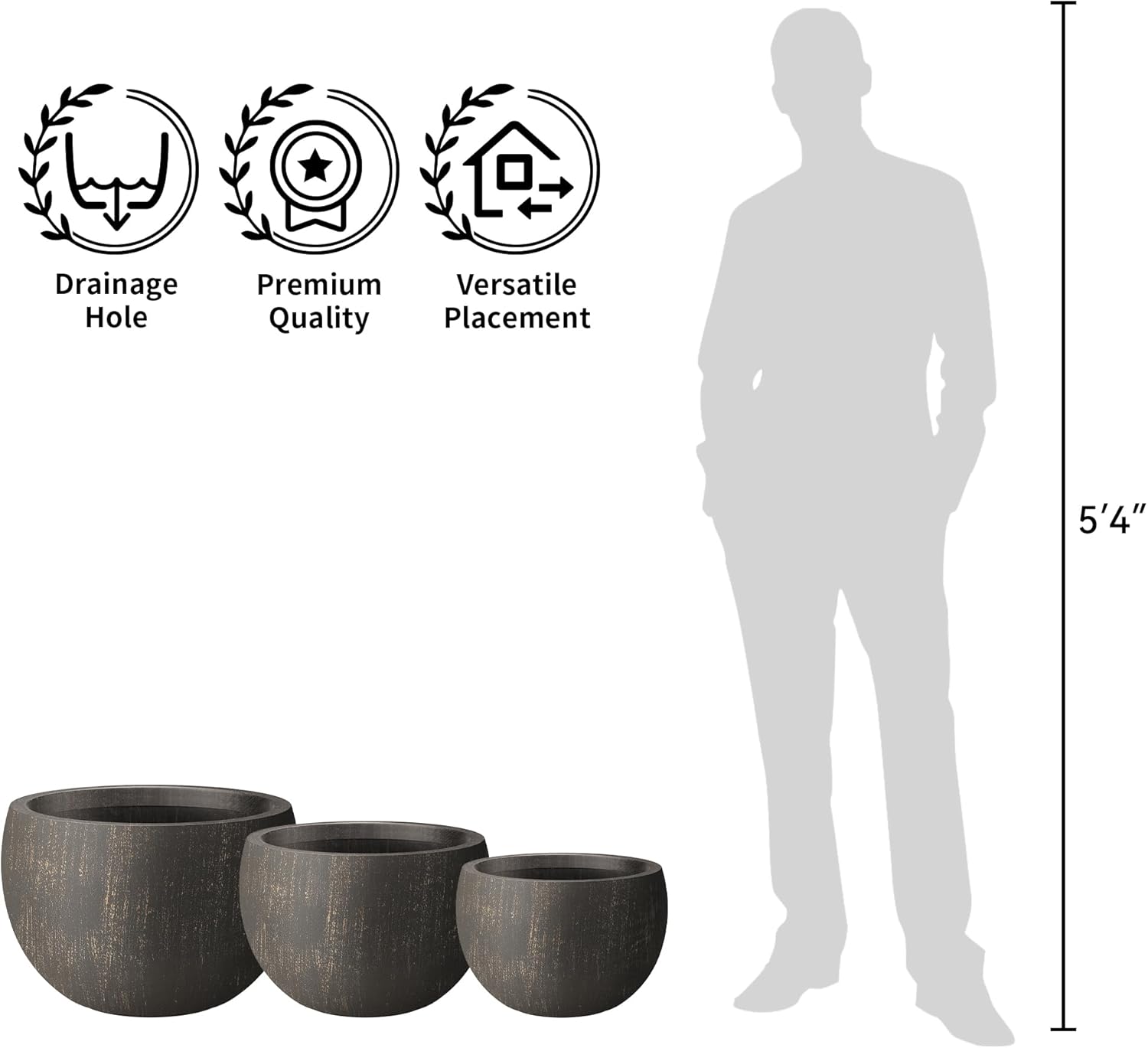 Concrete Urn Planter