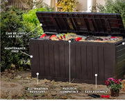 71 Gallon Outdoor Storage Deck Box