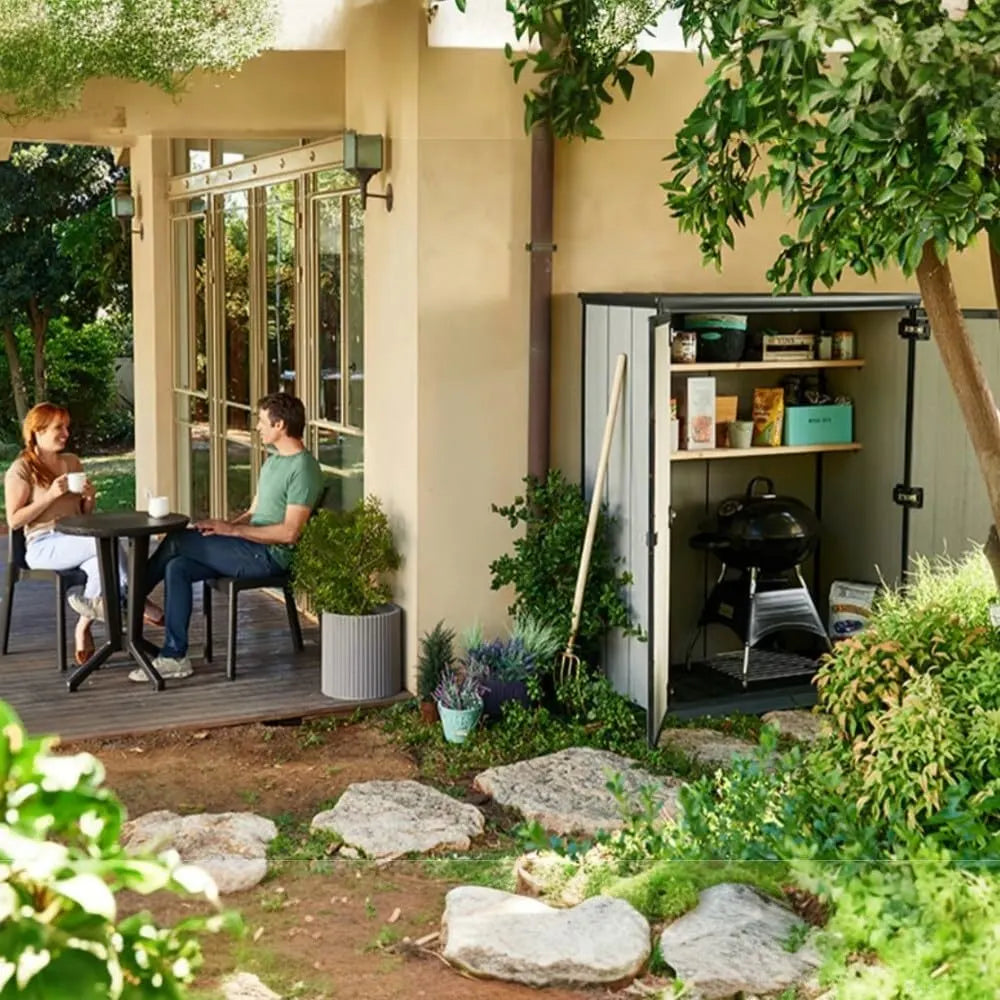 Tall Resin Outdoor Storage Shed