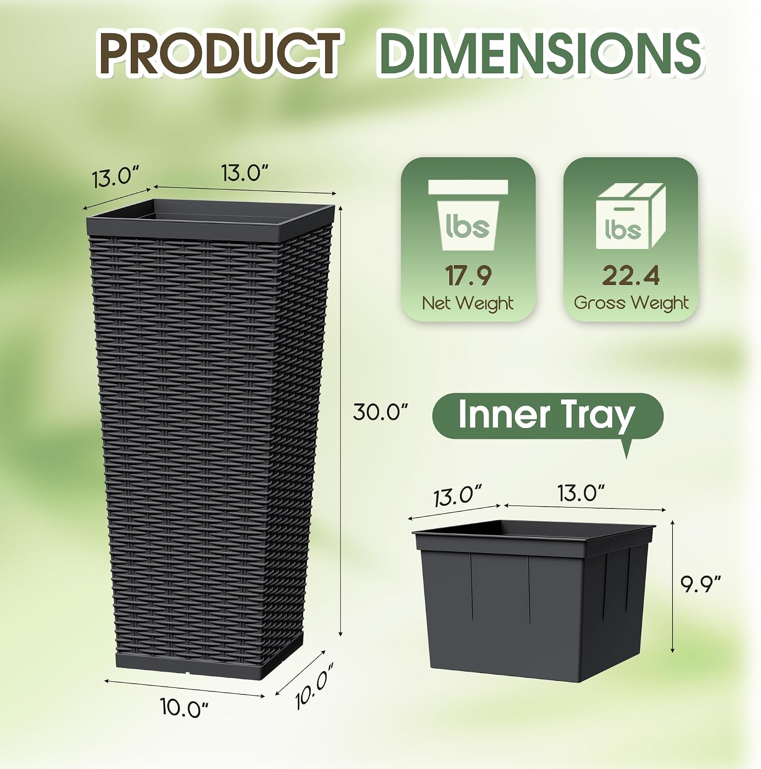 Decorative Plant Pot Set
