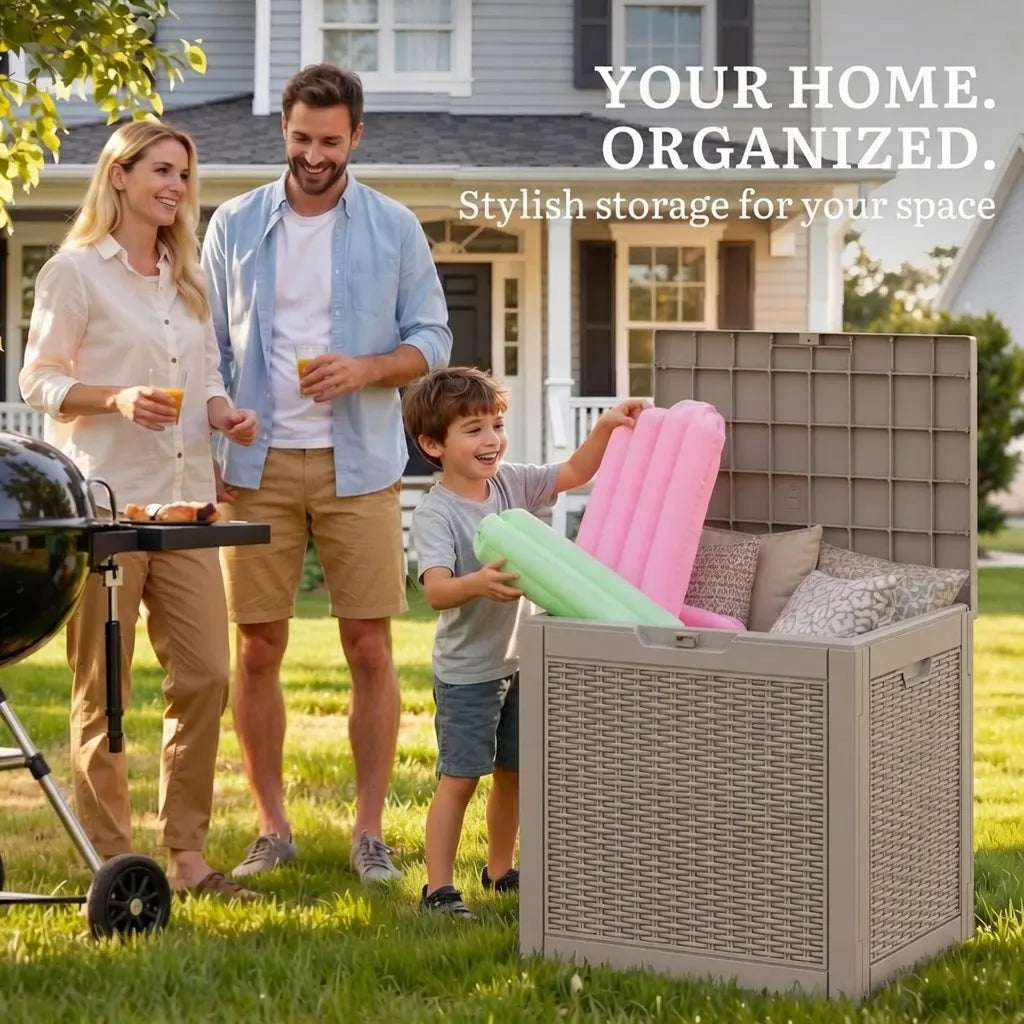 35 Gallon Outdoor Resin Deck Box