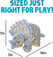 Durable Dinosaur Plush Dog Toy
