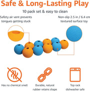Durable Rubber Dog Toy Balls – 2.5 Inch, 3 Pack