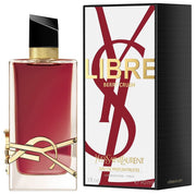 Yves Saint Laurent Libre Berry Crush Eau de Parfum 90ml 3.0 fl oz scarlet red bottle with gold YSL logo - raspberry and lavender perfume for women