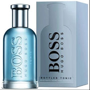 Hugo Boss Boss Bottled Tonic Eau de Toilette 100ml 3.4 oz light blue bottle with silver cap and grey box