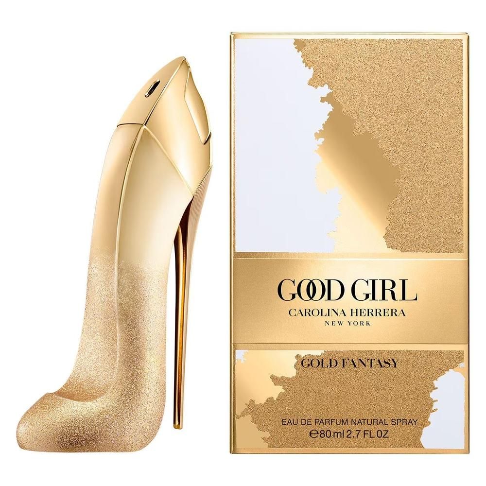 Carolina Herrera Good Girl Gold Fantasy Eau de Parfum 80ml 2.7 fl oz gold stiletto bottle with glitter - collector edition perfume for women