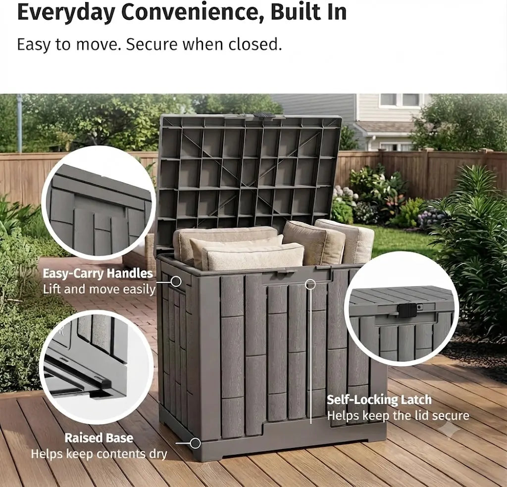 31 Gallon Outdoor Storage Deck Box
