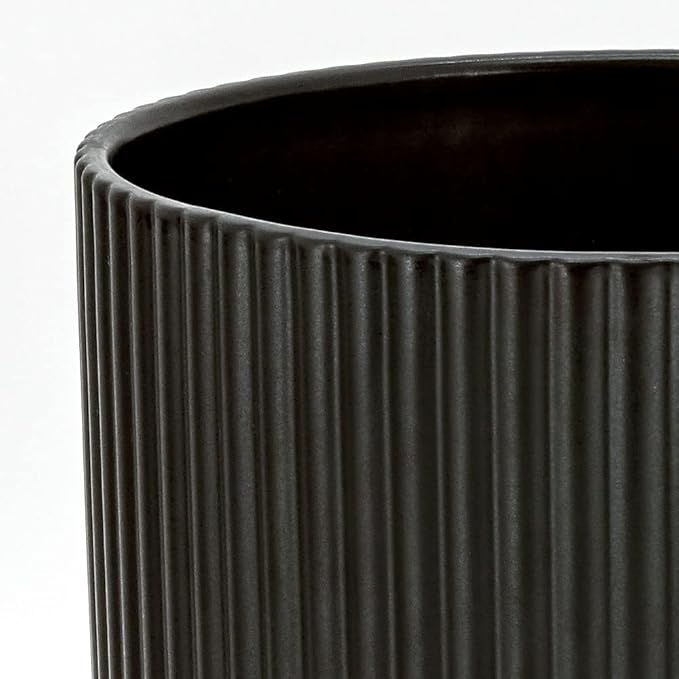 Fluted Ceramic Planter