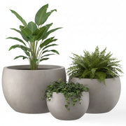 Fluted Round Planter