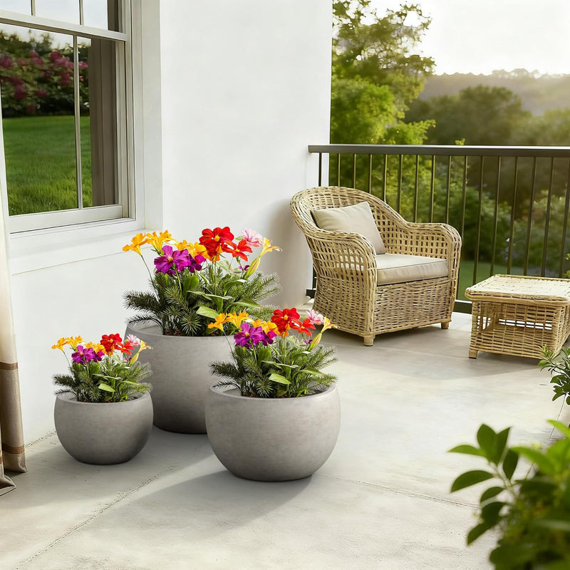 Fluted Round Planter