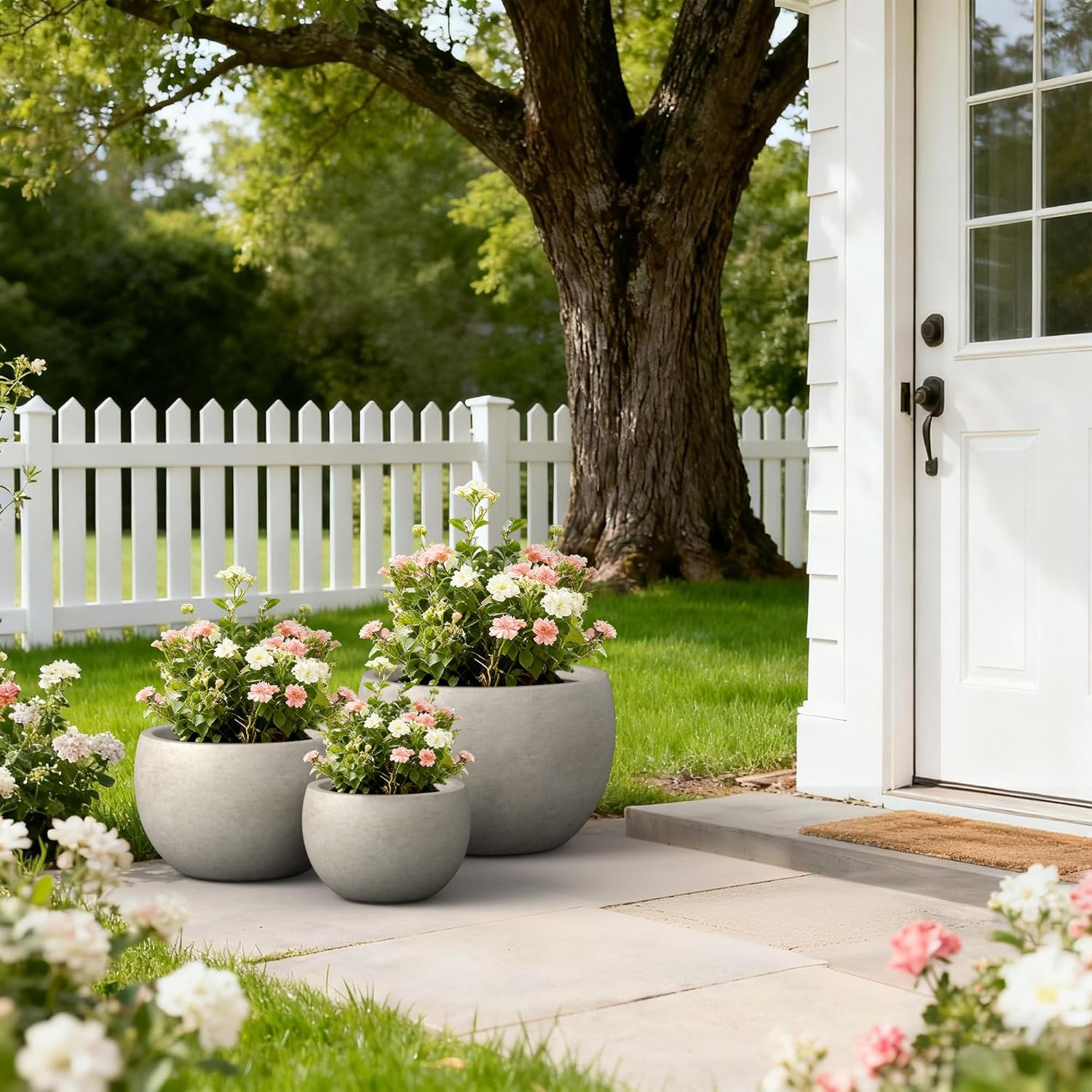 Fluted Round Planter