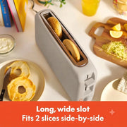 Slim Long Slot 2-Slice Toaster