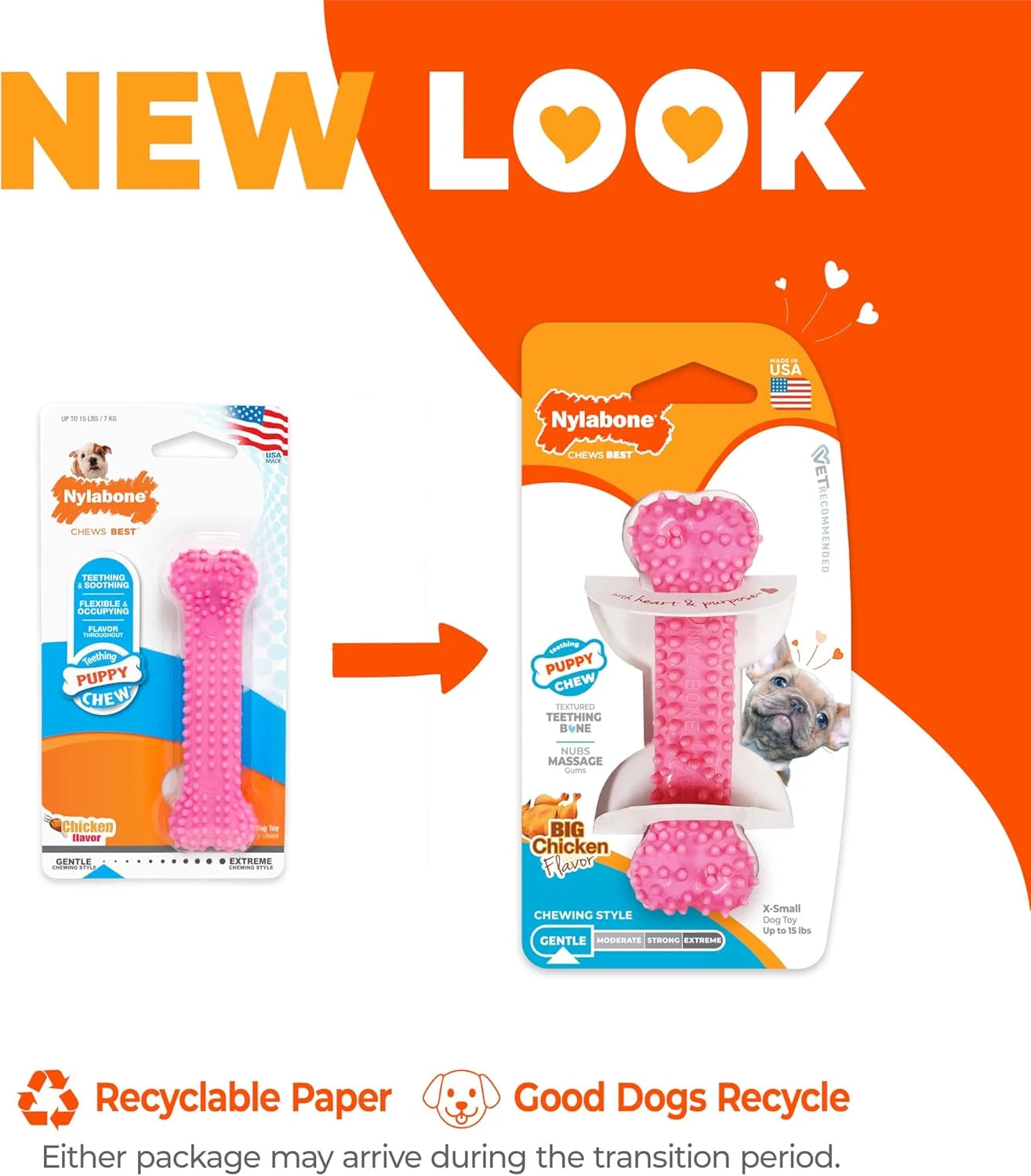 Puppy Textured Teething Chew Bone