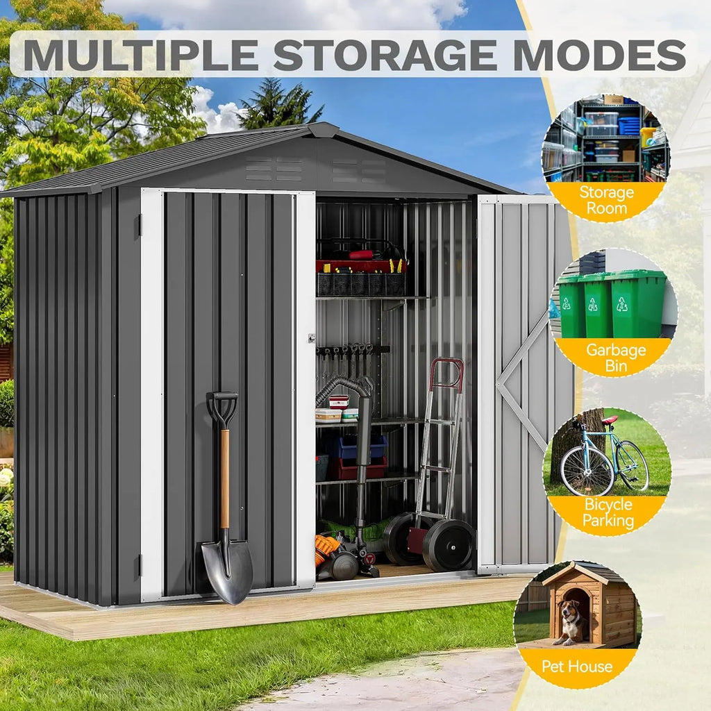 DWVO 5x3ft Metal Storage Shed