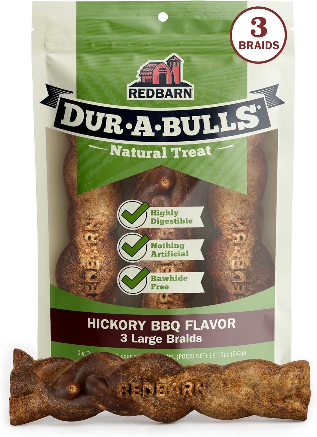 Hickory Flavored Dog Braid Treats