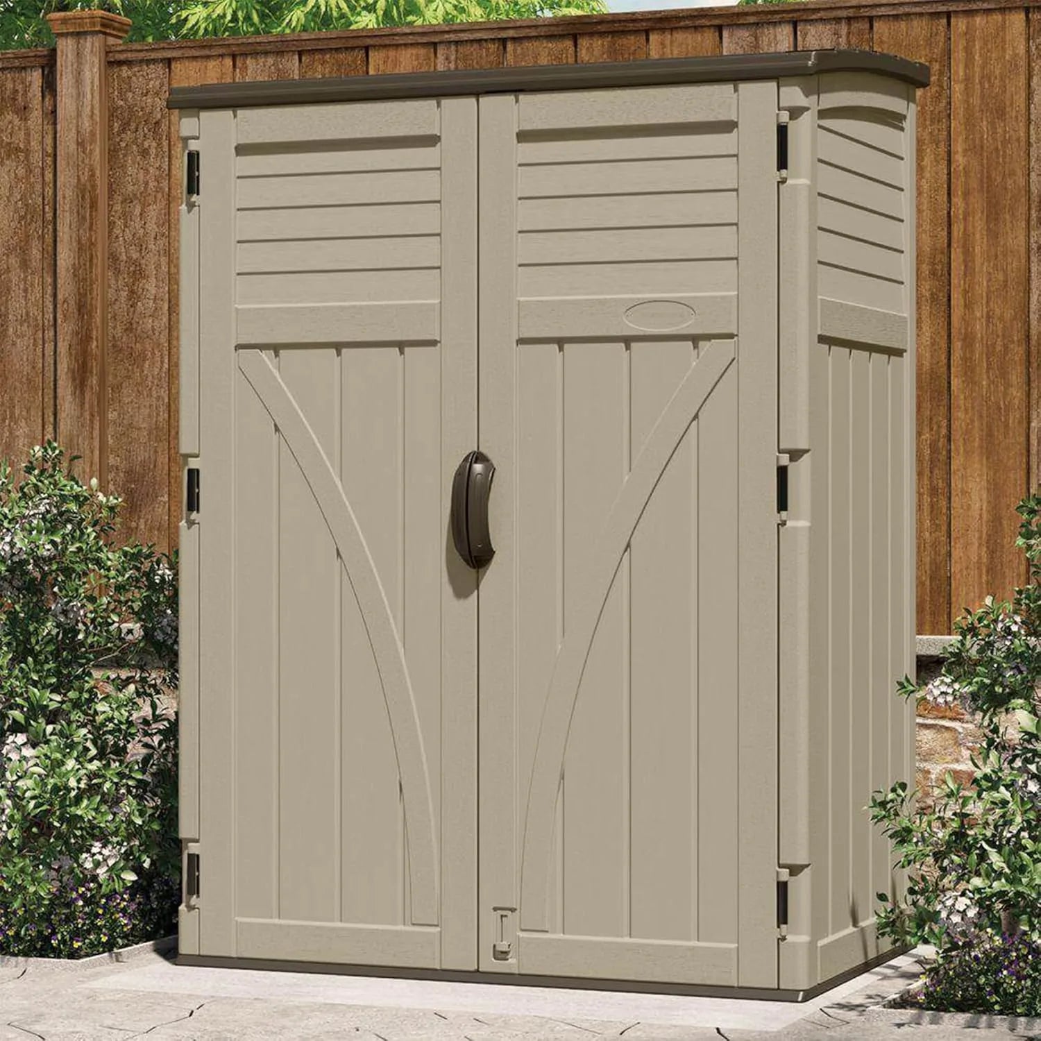 Outdoor Vertical Storage Cabinet Shed