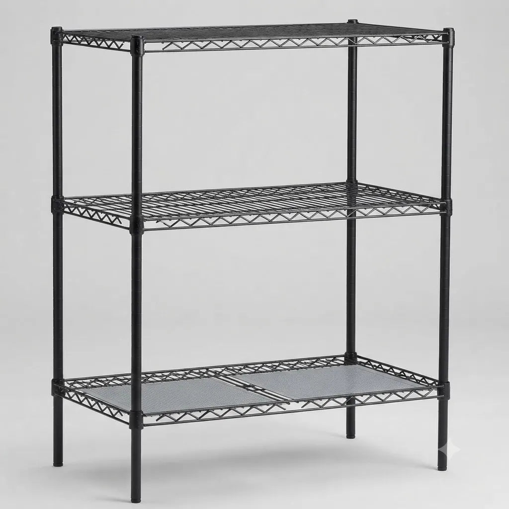 3-Tier Steel Storage Rack