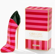 Carolina Herrera Good Girl Colormania Eau de Parfum 80ml 2.7 fl oz red and pink striped stiletto bottle - collector edition perfume for women