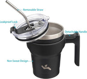 Insulated Handle Travel Tumbler Mug