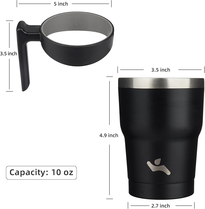 Insulated Handle Travel Tumbler Mug