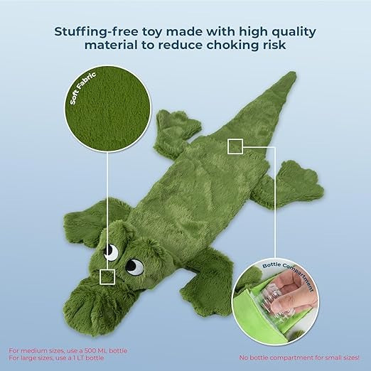 Interactive Alligator Dog Chew Toy