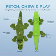 Interactive Alligator Dog Chew Toy