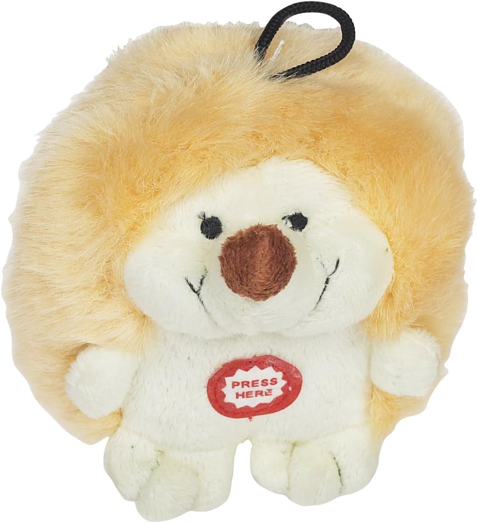 Interactive Chattering Hedgehog Plush Dog Toy