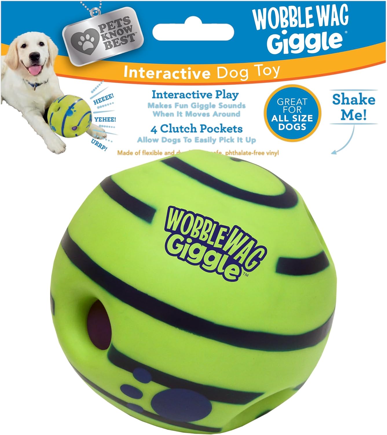 Interactive Giggle Ball Dog Toy