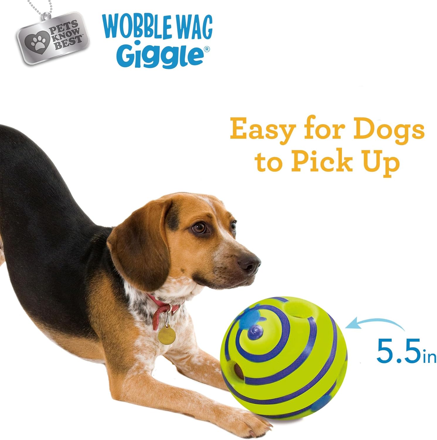 Interactive Giggle Ball Dog Toy