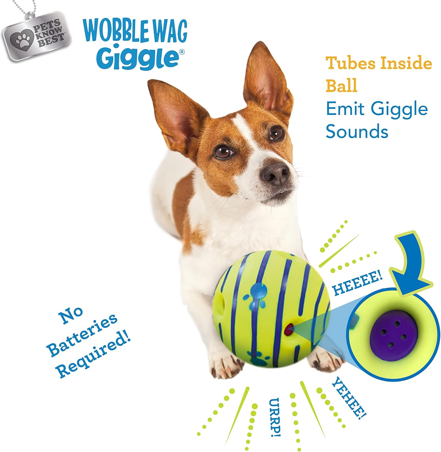 Interactive Giggle Ball Dog Toy