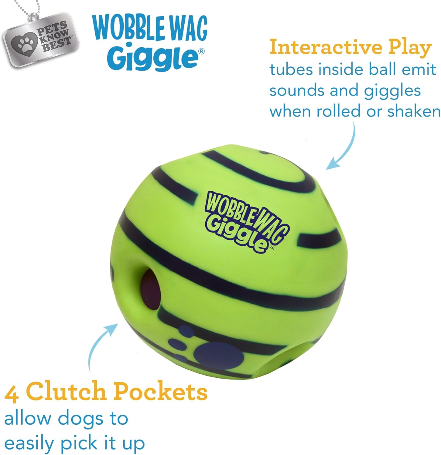 Interactive Giggle Ball Dog Toy