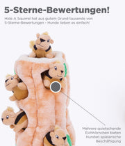 Interactive Hide & Seek Plush Dog Puzzle Toy – Medium