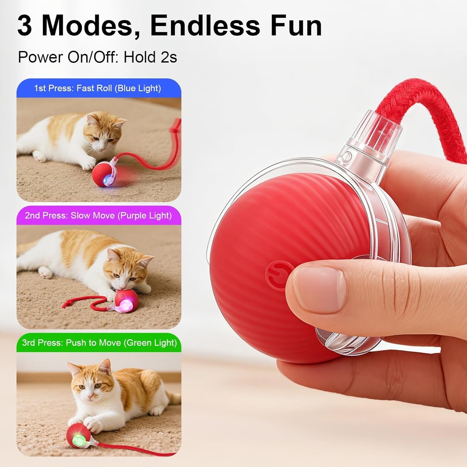 Interactive Rolling Ball Pet Toy