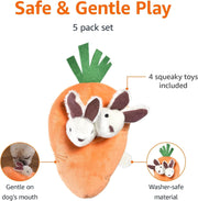 Interactive Squeaky Rabbit Dog Toy