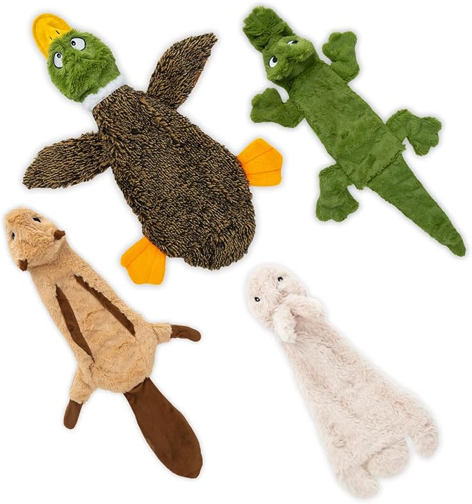 Interactive Stuffless Dog Toy Pack
