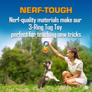 Interactive Triple Ring Tug Toy