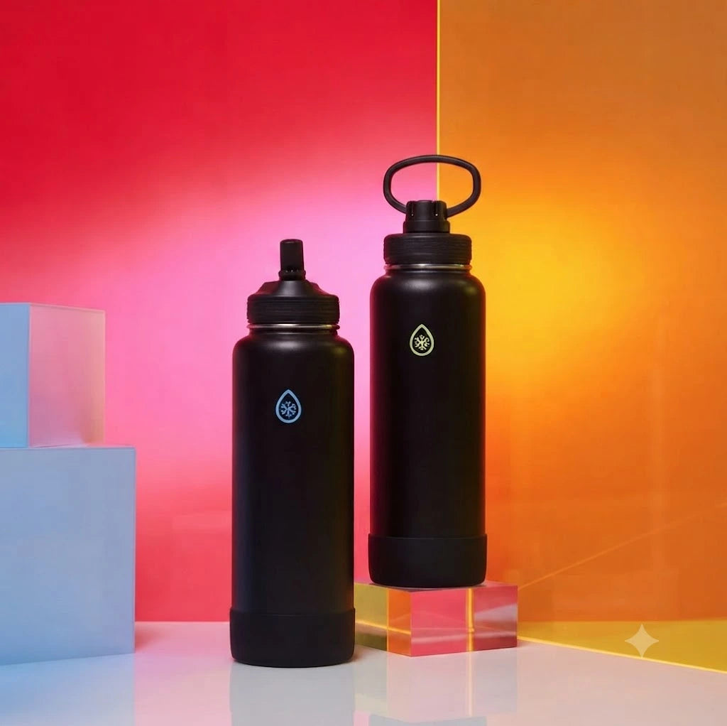 24oz Insulated Straw Water Bottle