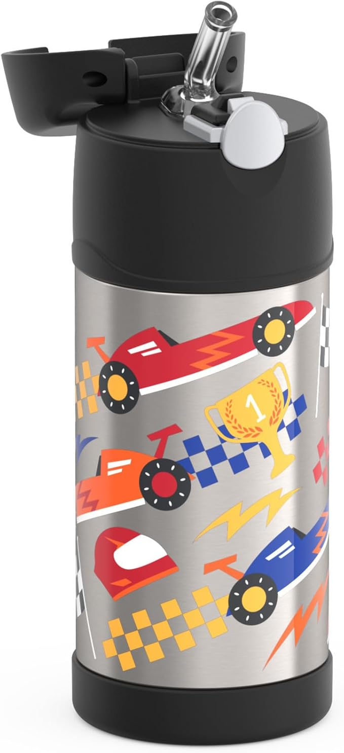 Kids Insulated Straw Water Bottle