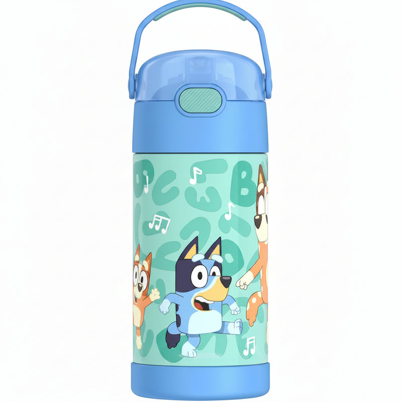 Kids Insulated Straw Water Bottle