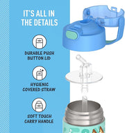 Kids Insulated Straw Water Bottle