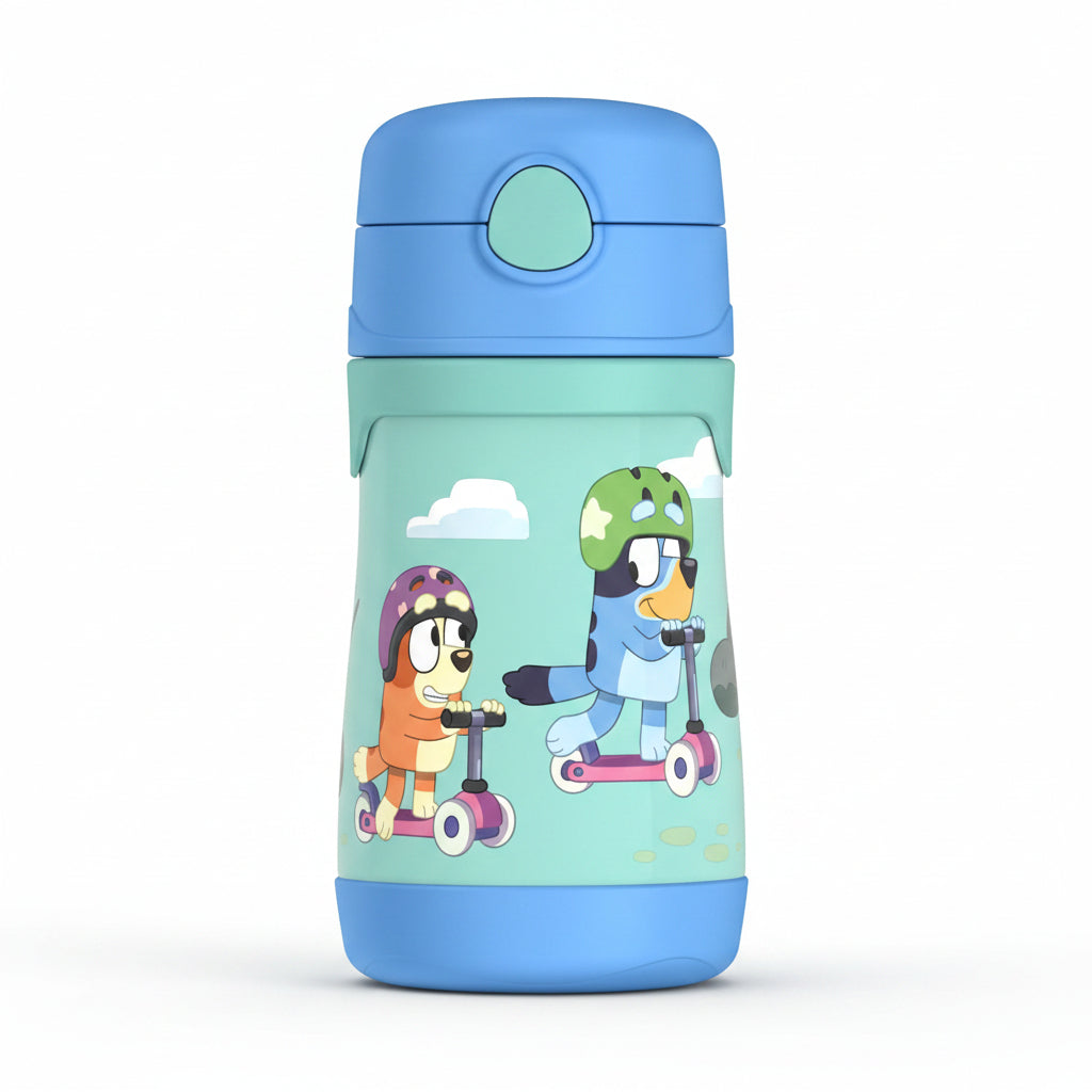 Kids Stainless Steel Straw Bottle