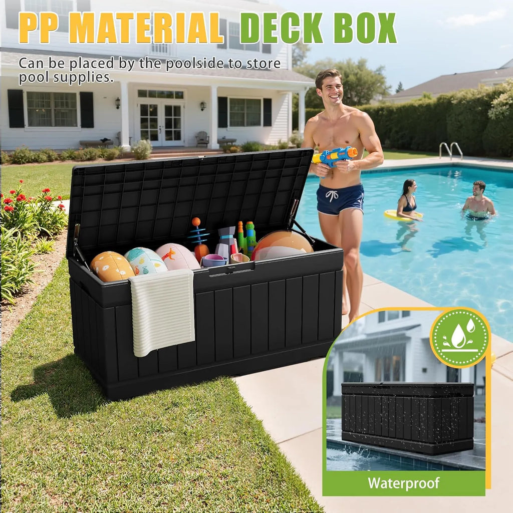 82 Gallon Outdoor Storage Deck Box