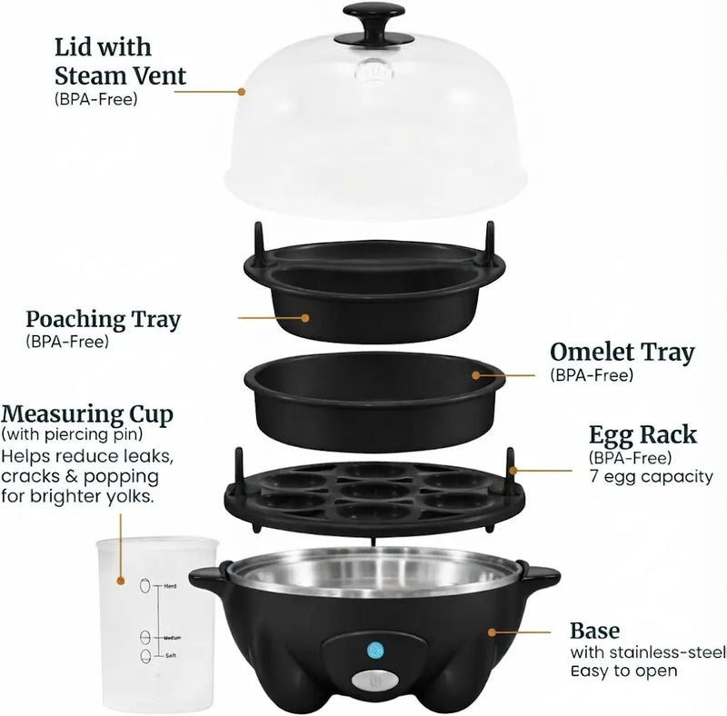 7-Egg Rapid Egg Cooker