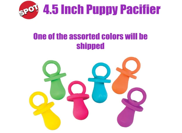 Puppy Pacifier Squeaky Chew Toy