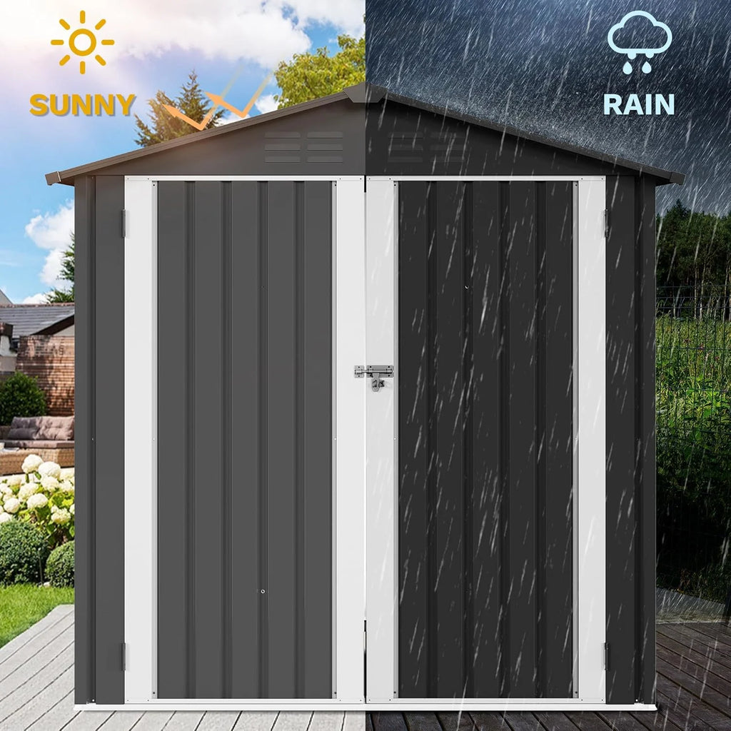 DWVO 5x3ft Metal Storage Shed