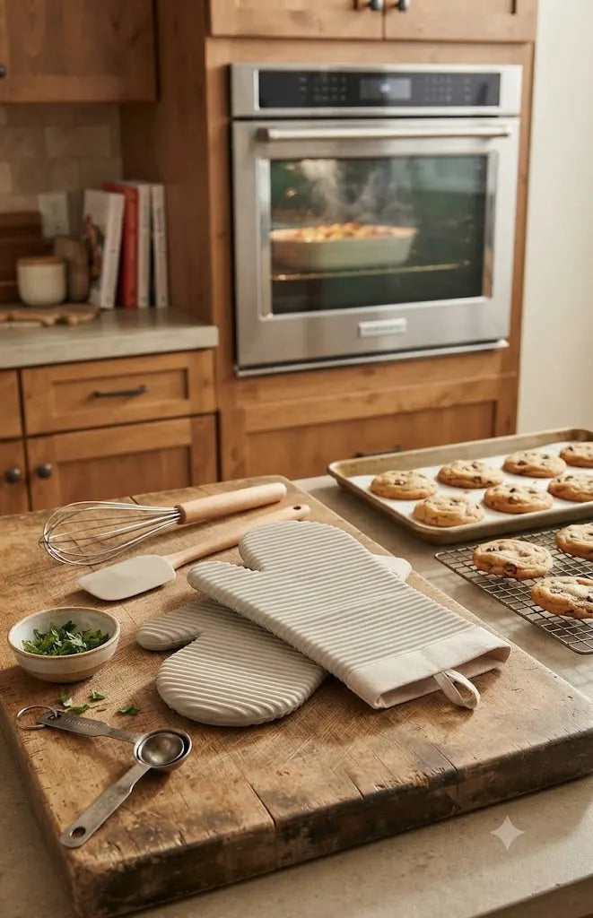 Silicone Oven Mitts 2-Pack Set